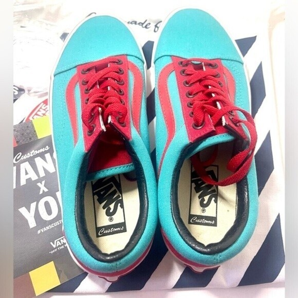 Vans Old School Custom Shoes New Size 8 Women with Extra Laces - Picture 7 of 12